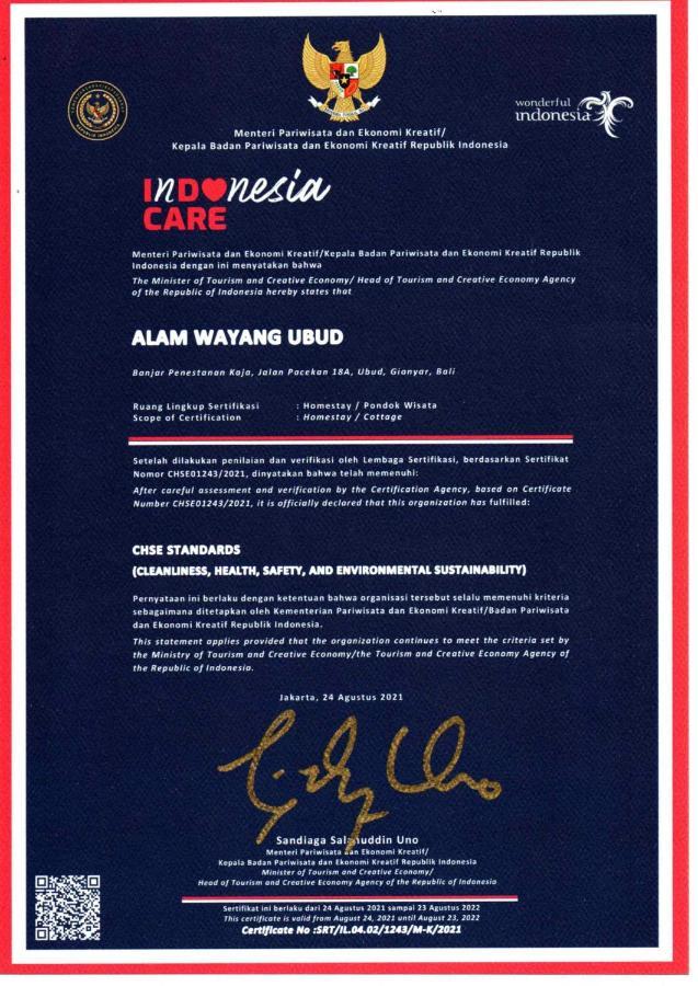 Alam Wayang Ubud - Chse Certified Exteriér fotografie
